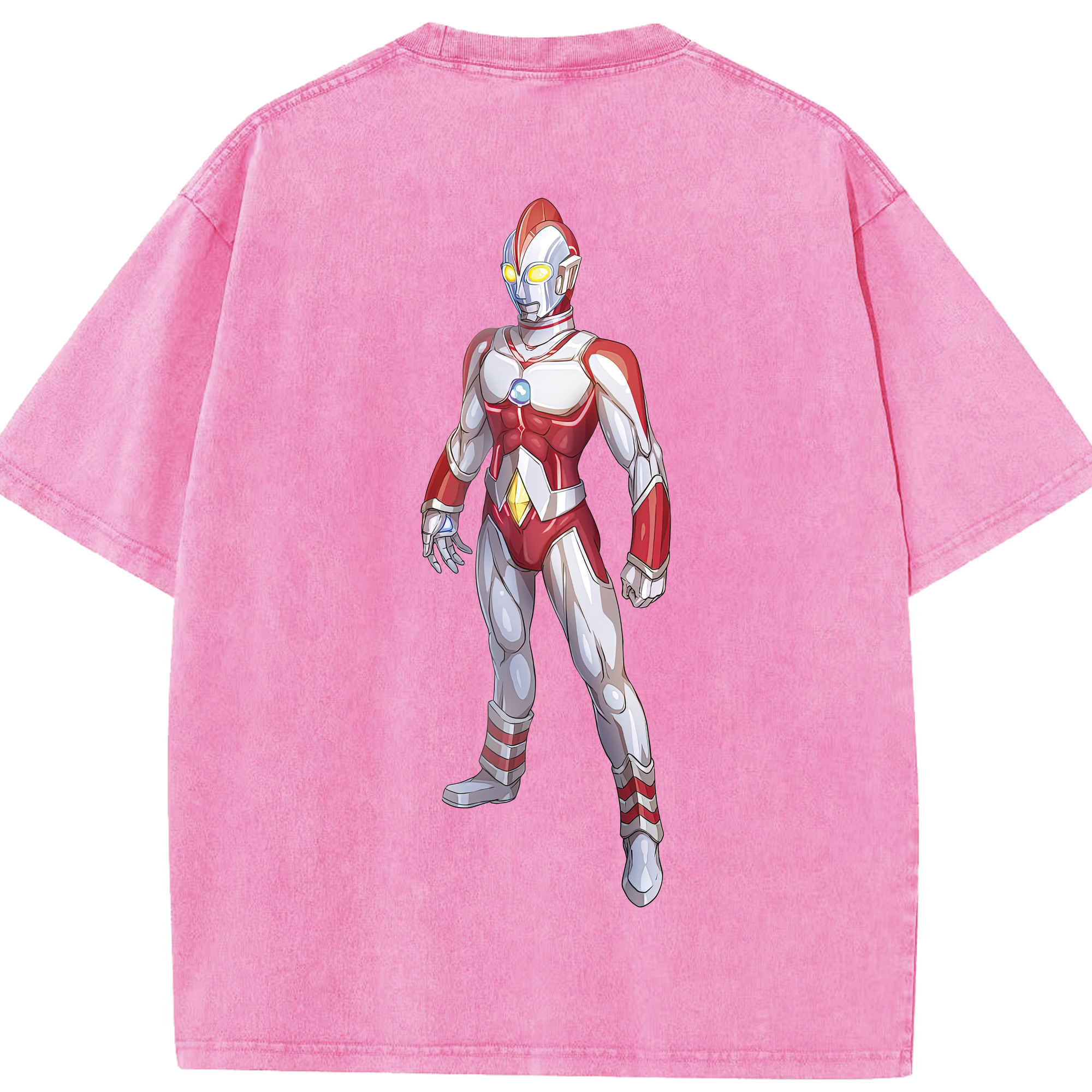 （画像用） ウルトラマン Ultraman 綿100% ヴィンテージ風 半袖Tシャツ（背面プリント）